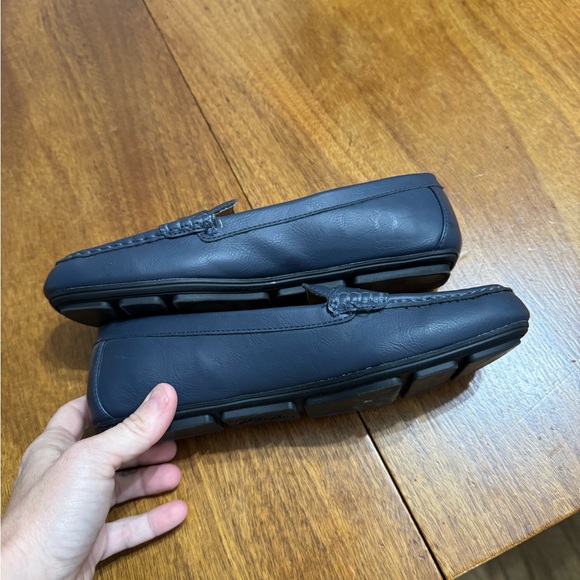 Life Stride Blue Flats Sleek Moccasin Loafers - Picture 5 of 6